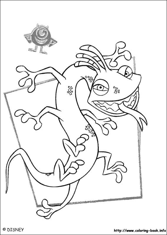 Monsters, inc. coloring picture